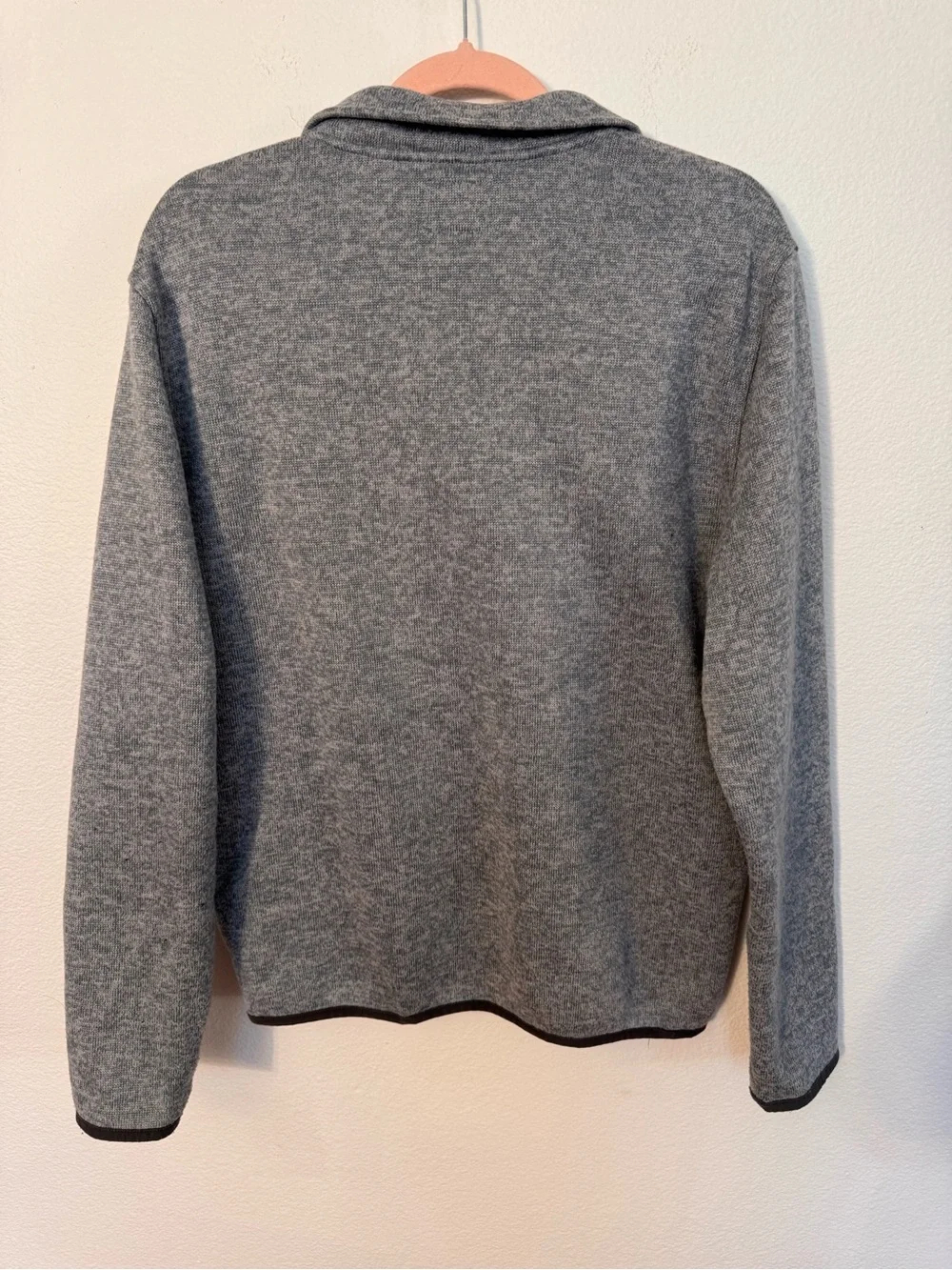 J. Crew Men's Gray Half-Zip Sweater